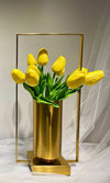 Golden Flower Vase