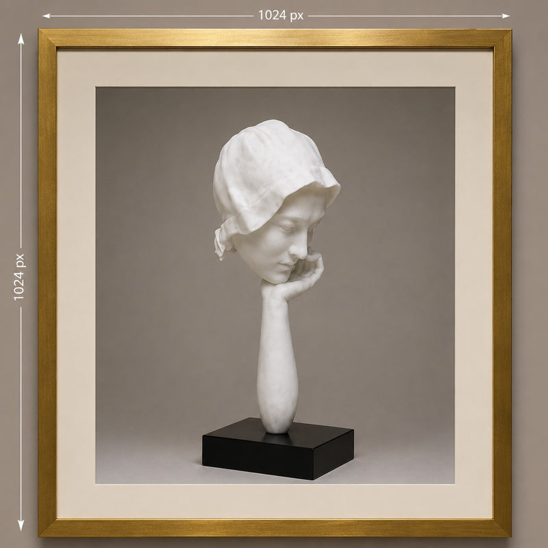 Hand Sad Face Sculpture