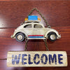 Hanging Welcome Vintage Car Ornament