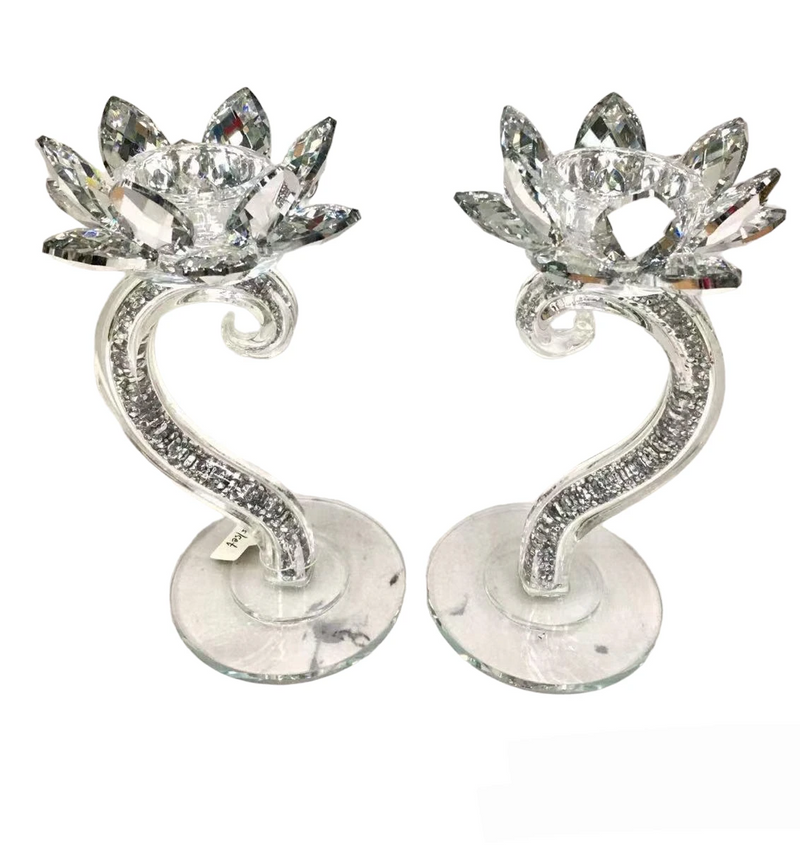 2-Candle Holder – Silver