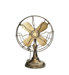 Vintage Wrought Iron Ornaments – Retro Fan Sculpture