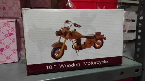 Wooden Antique Bike – Handcrafted Motorcycle Decor