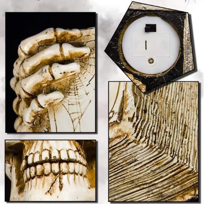 Halloween LED Spell Book with Scary Ghost