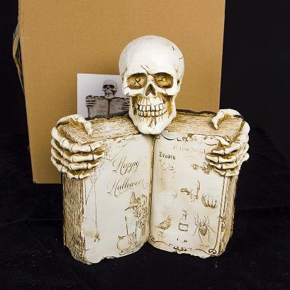 Halloween LED Spell Book with Scary Ghost