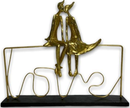 Metal Golden Love Couple Figurine