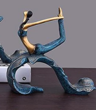 Resin Yoga Figure Sculpture