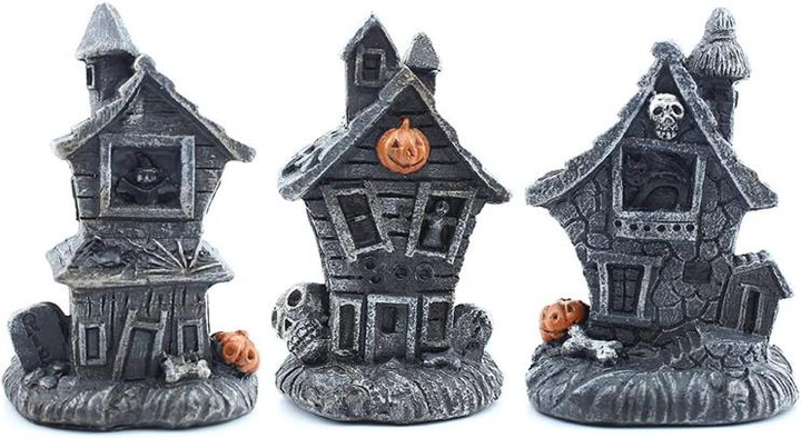 Resin Mini Halloween Haunted House Statue – 4.3 inch