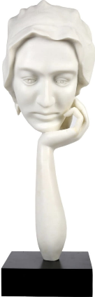 Hand Sad Face Sculpture