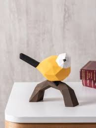Nordic 3D Geometric Origami Sparrow Bird – 1 PC