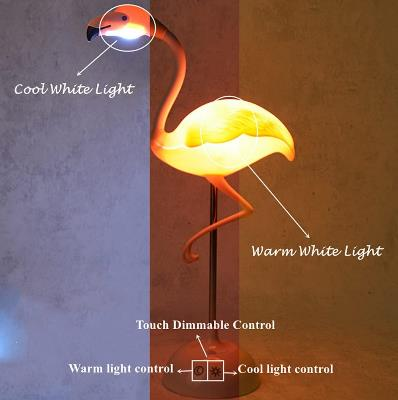 Fantasee Flamingo Desk Lamp – USB, Touch Dimmable