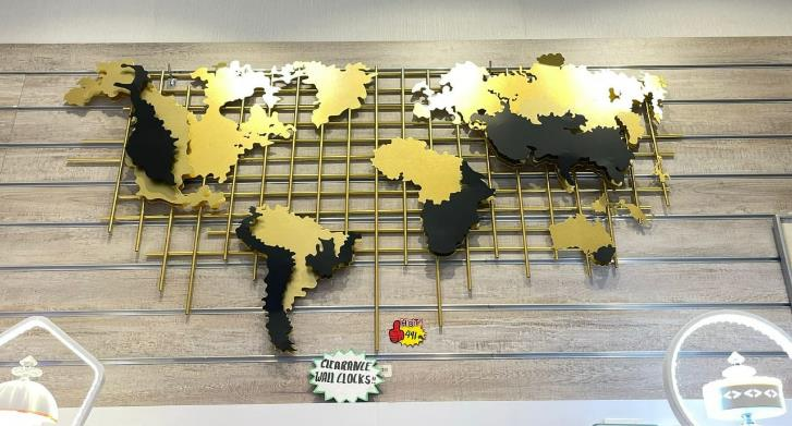 World Map 3D Wall Décor