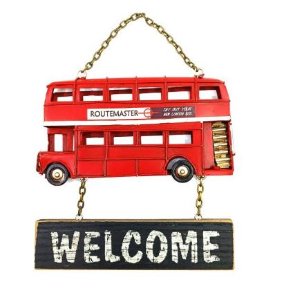 Hanging Welcome Vintage Bus Ornament