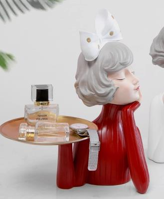 Head Sculpture Statue – Bow Girl