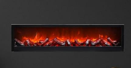 LED Electric Wall & Table Fireplace – Black