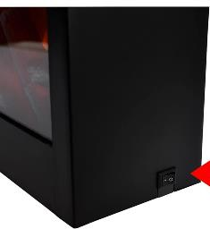 LED Electric Wall & Table Fireplace – Black