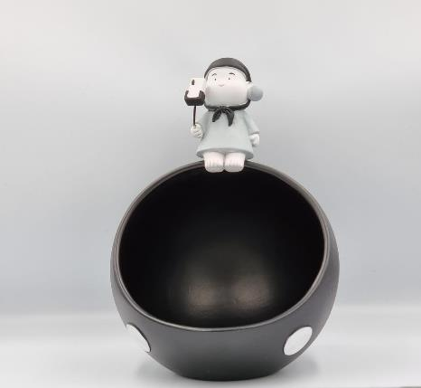 Black Resin Bowl Decoration