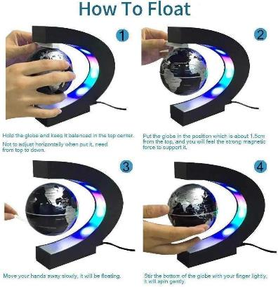 Magnetic Levitation Globe with LED