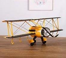 Old Aircraft Wall Hanging Figurine – Wrought Iron