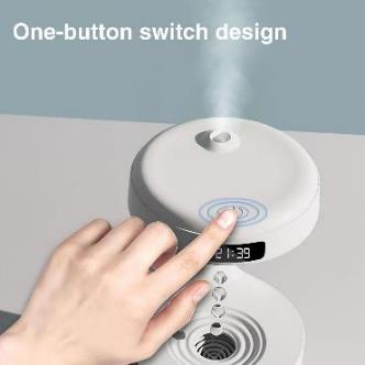 Anti-Gravity Humidifier – 800 ML with LED Clock Displa