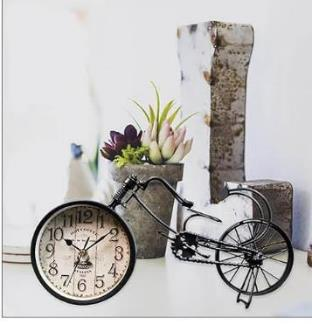 Black Bicycle Clock – Creative Desk Clock