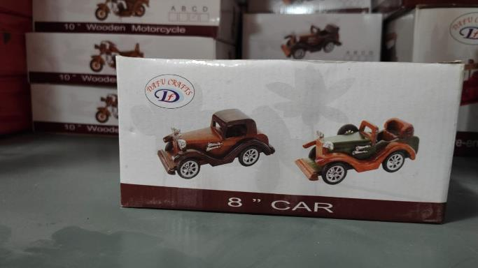Vintage Wooden Car Model – 20.32 CM