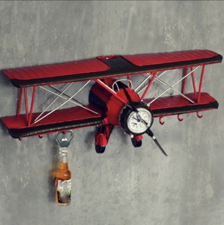 Old Aircraft Wall Hanging Figurine – Wrought Iron