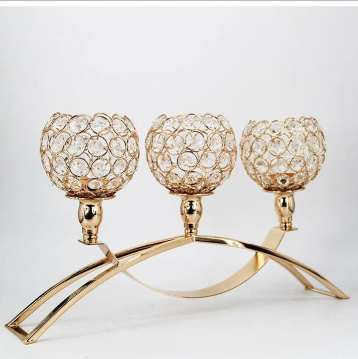 Golden Candle Stick Holder