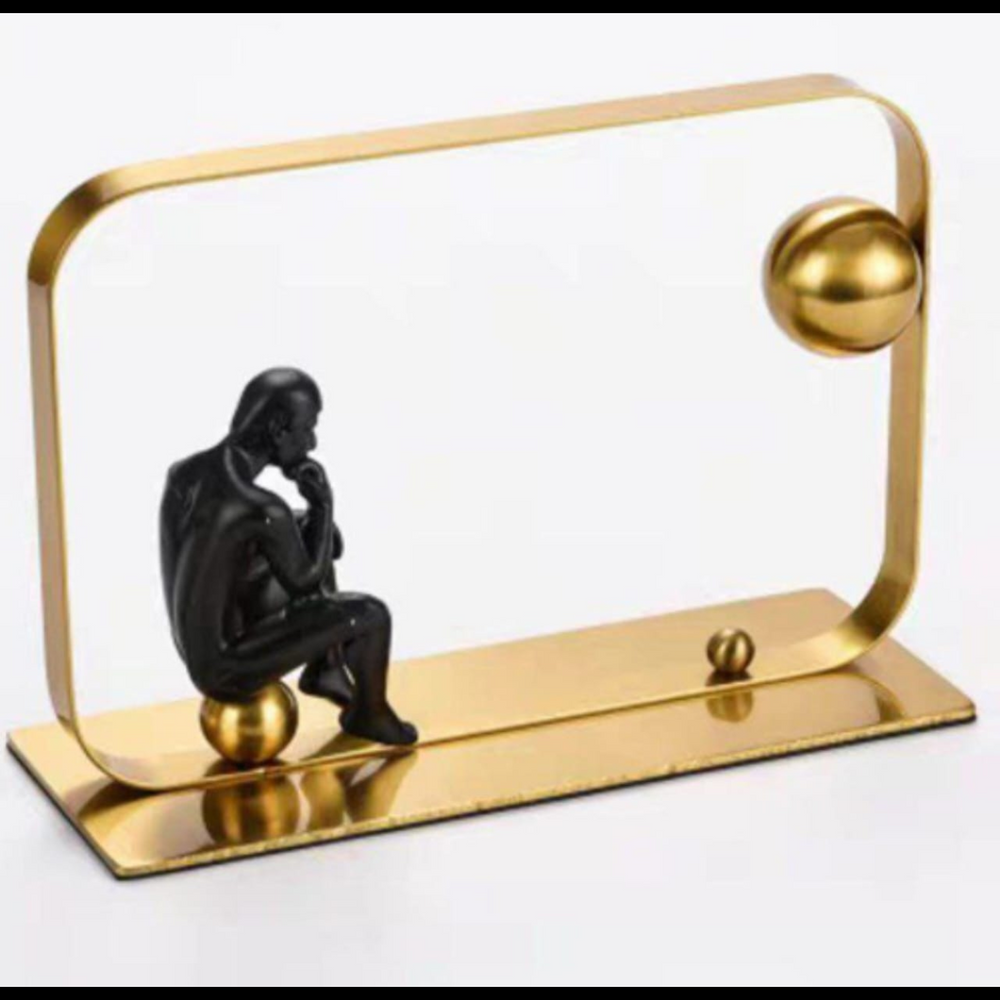 Contemplating Custodian Décor Accent