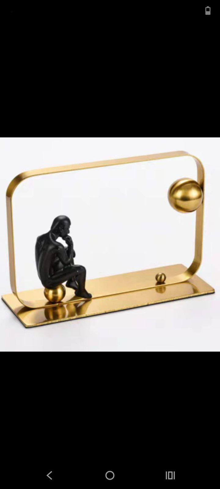 Contemplating Custodian Décor Accent