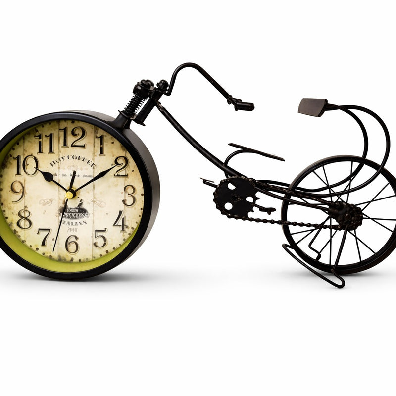 Black Bicycle Clock – Creative Desk Clock