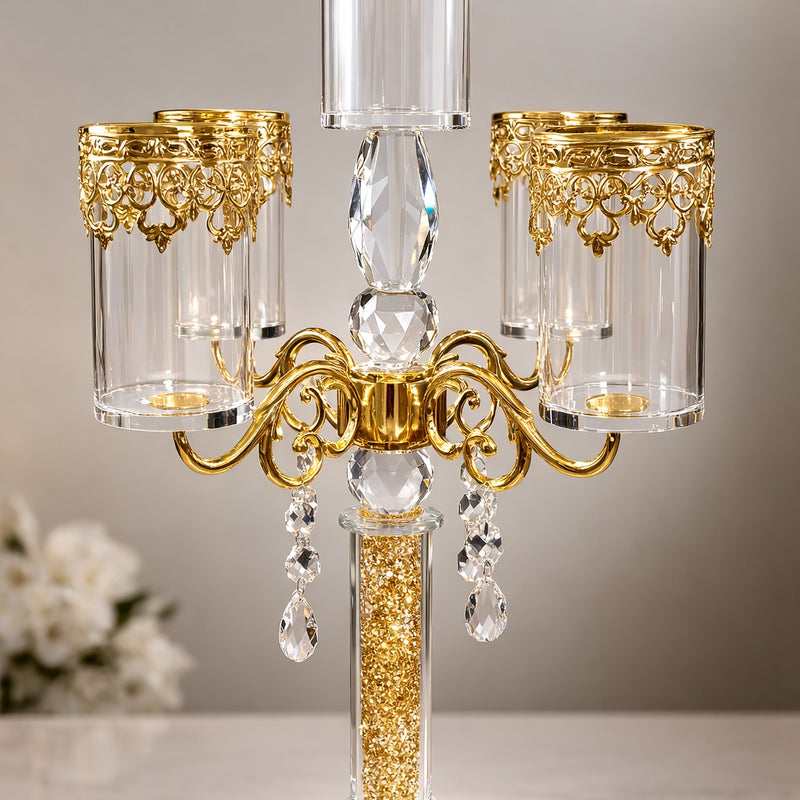 5-Candle Holder with Stand