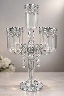 حامل شموع بخمسة شموع مع قاعدة