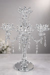Crushed Diamond 5-Candle Holder – Silver & Gold