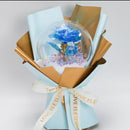 باقة زهور اصطناعية مع إضاءة