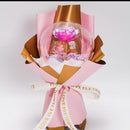 باقة زهور اصطناعية مع إضاءة