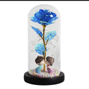 Rose with LED Fairy Lights – Forever Rose in Glass Dome