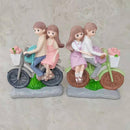 Cute Love Bicycle Couple Statue – 16 CM