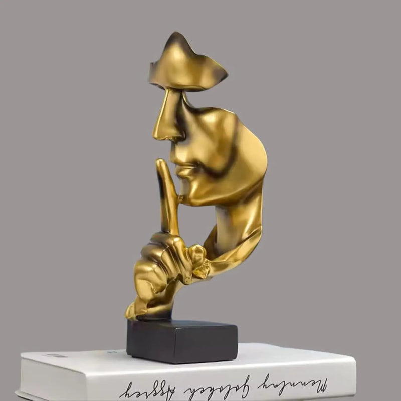 Silence is Golden Thinker Statue
