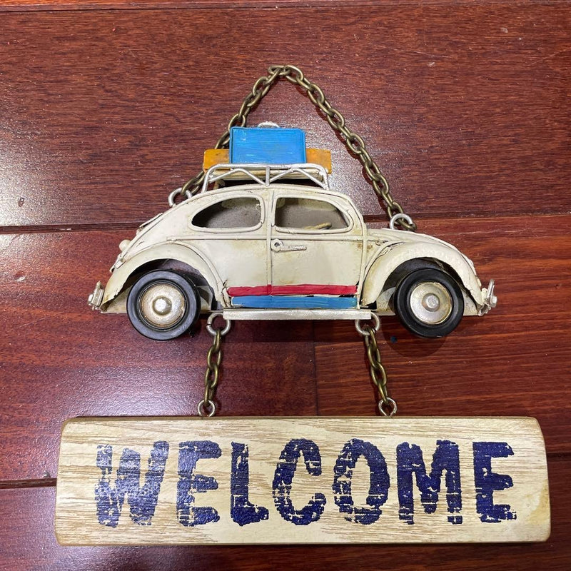 Hanging Welcome Vintage Car Ornament