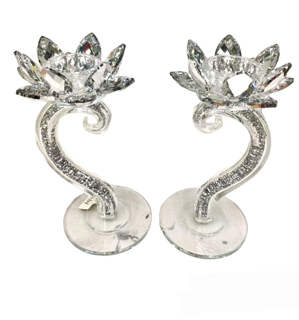2-Candle Holder – Silver
