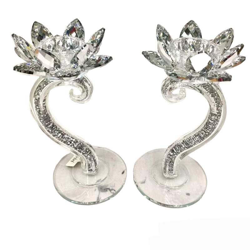 2-Candle Holder – Silver
