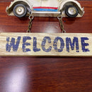 Hanging Welcome Vintage Car Ornament