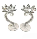 حامل شمعتين – فضي