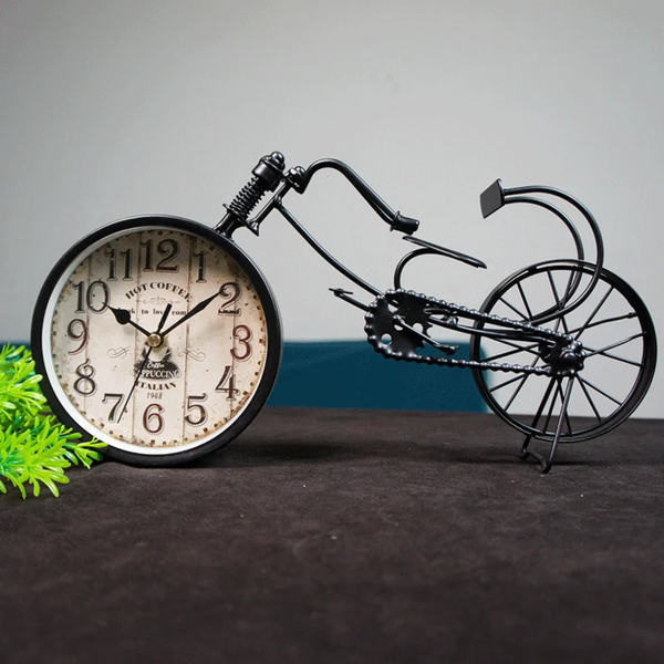 Black Bicycle Clock – Creative Desk Clock