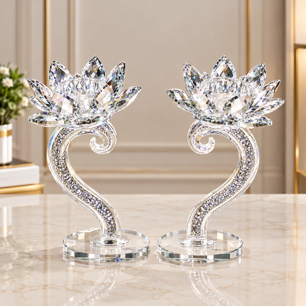 2-Candle Holder – Silver