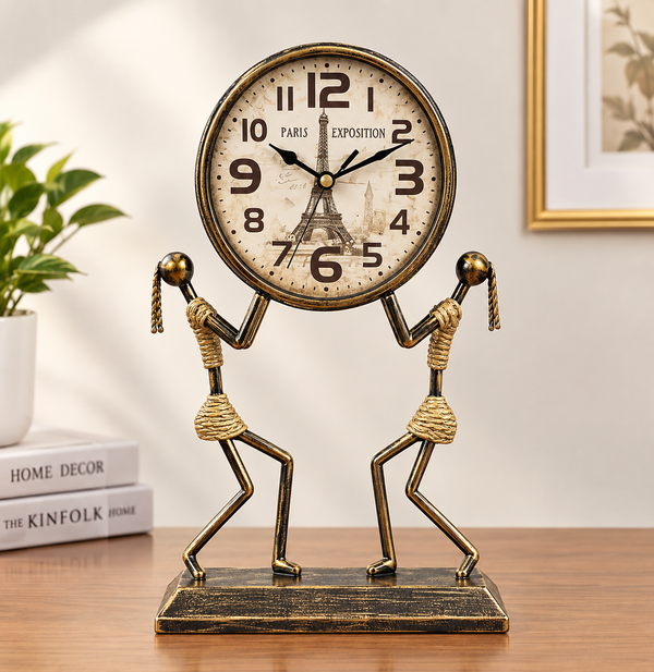 Table Clock – Antique Art Desk Clock
