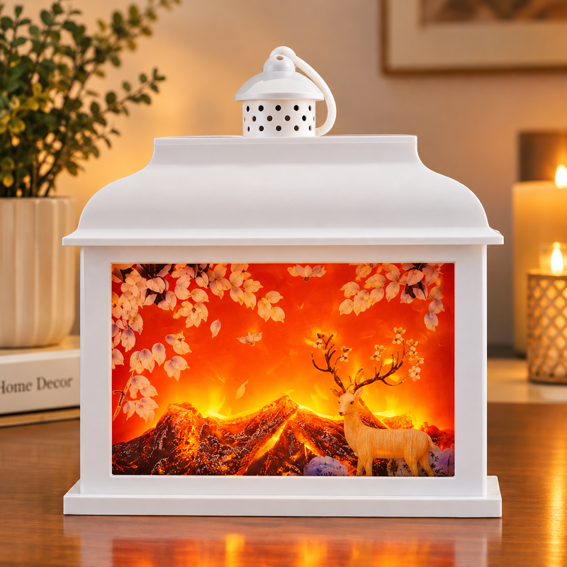 LED Fireplace Lantern