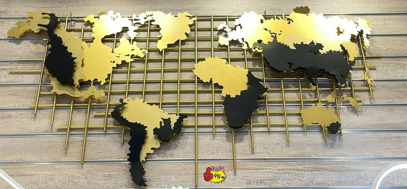 World Map 3D Wall Décor
